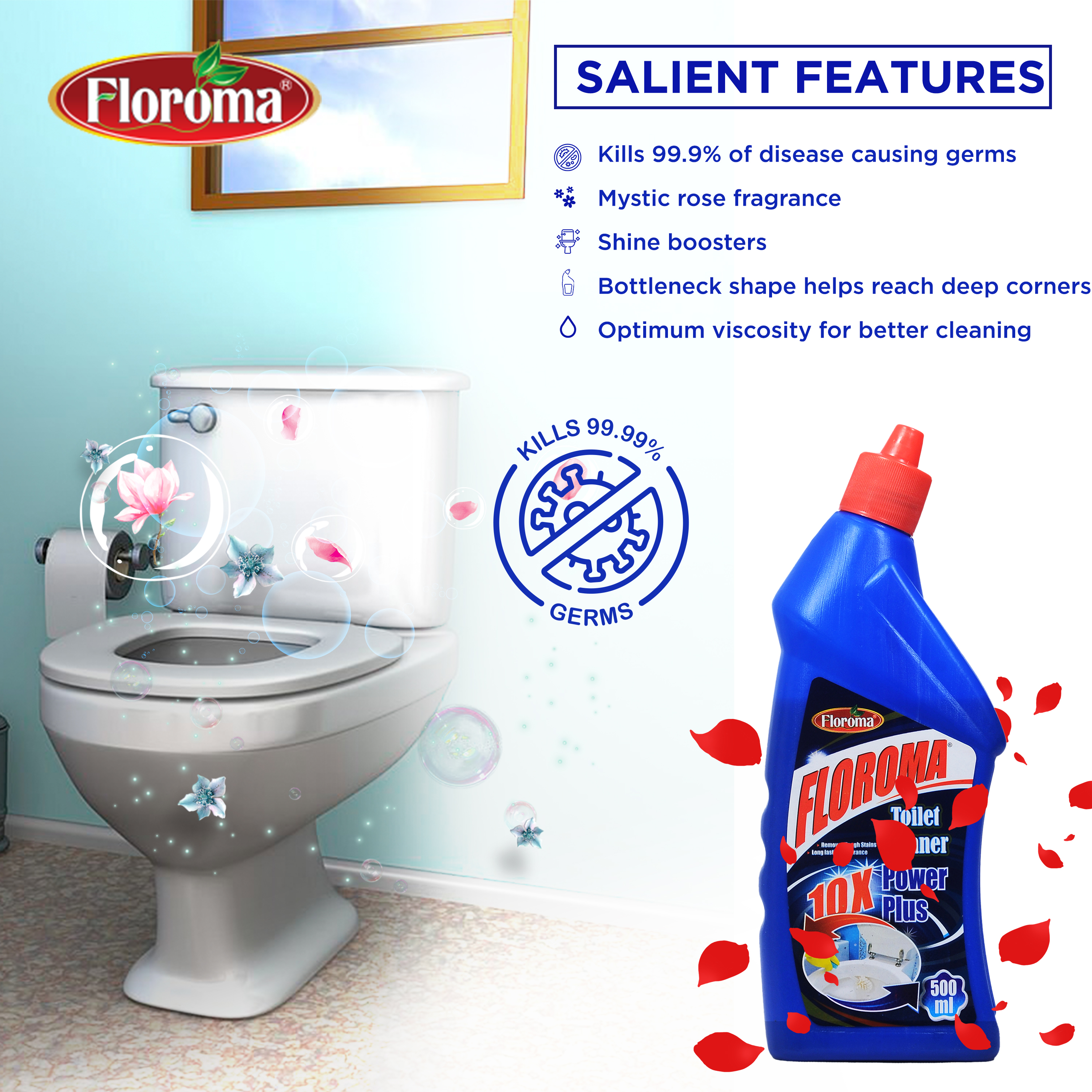 Floroma Toilet Cleaner 500ml B1G1